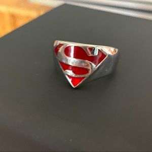 Superman Stainless Steel Men’s Ring Size 10
